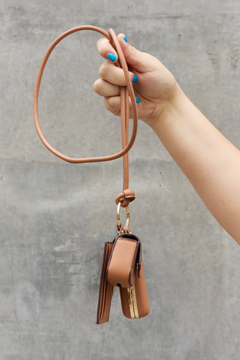 Nicole Lee USA Vegan Leather 3-Piece Lanyard Set Trendsi