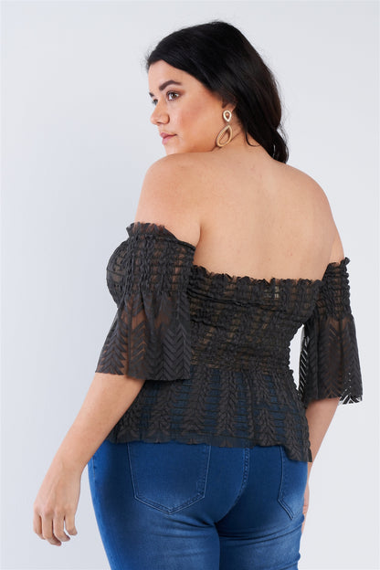 Off The Shoulder Plus Size Top Pretty Plus and More