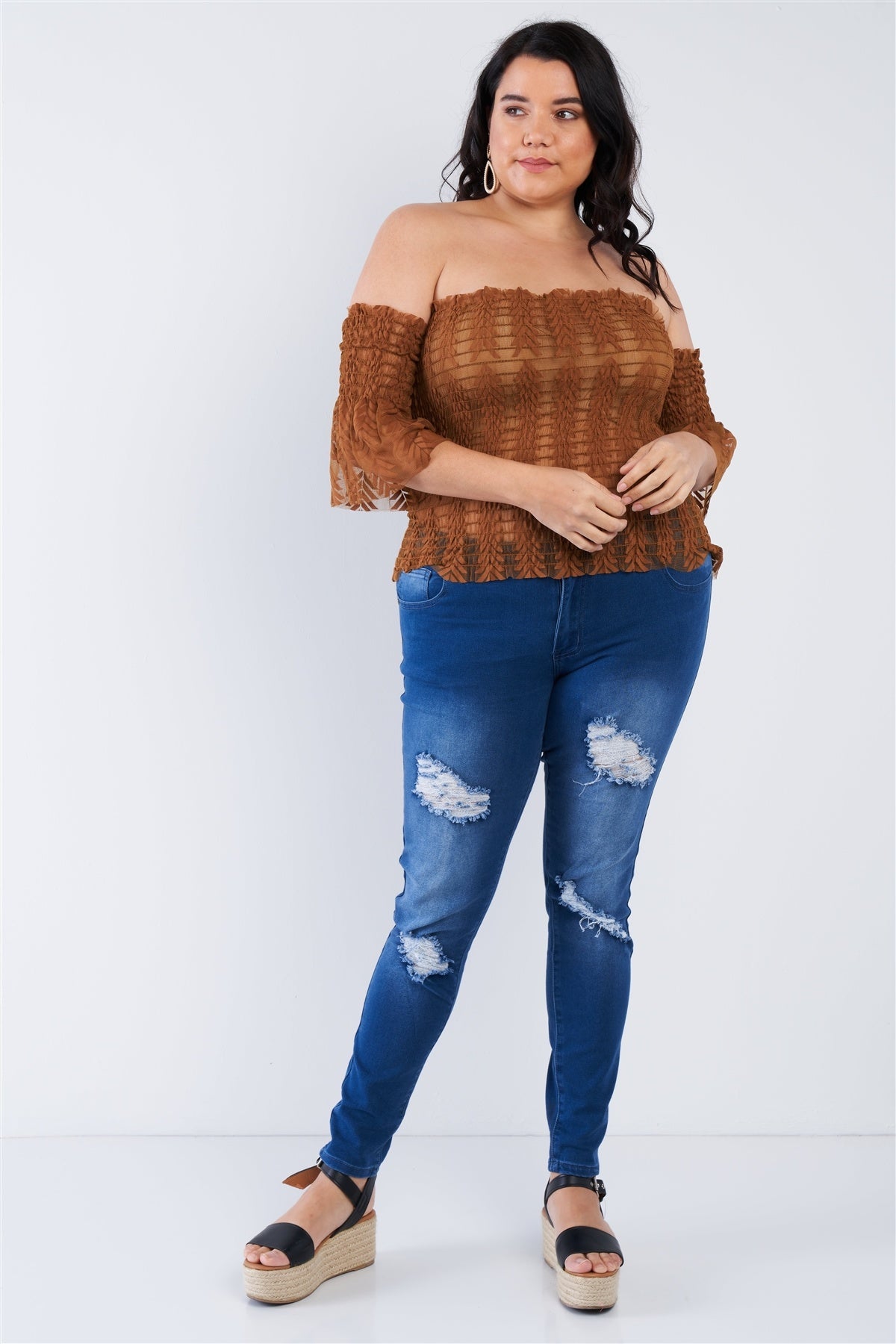 Off The Shoulder Plus Size Top CCWHOLESALECLOTHING