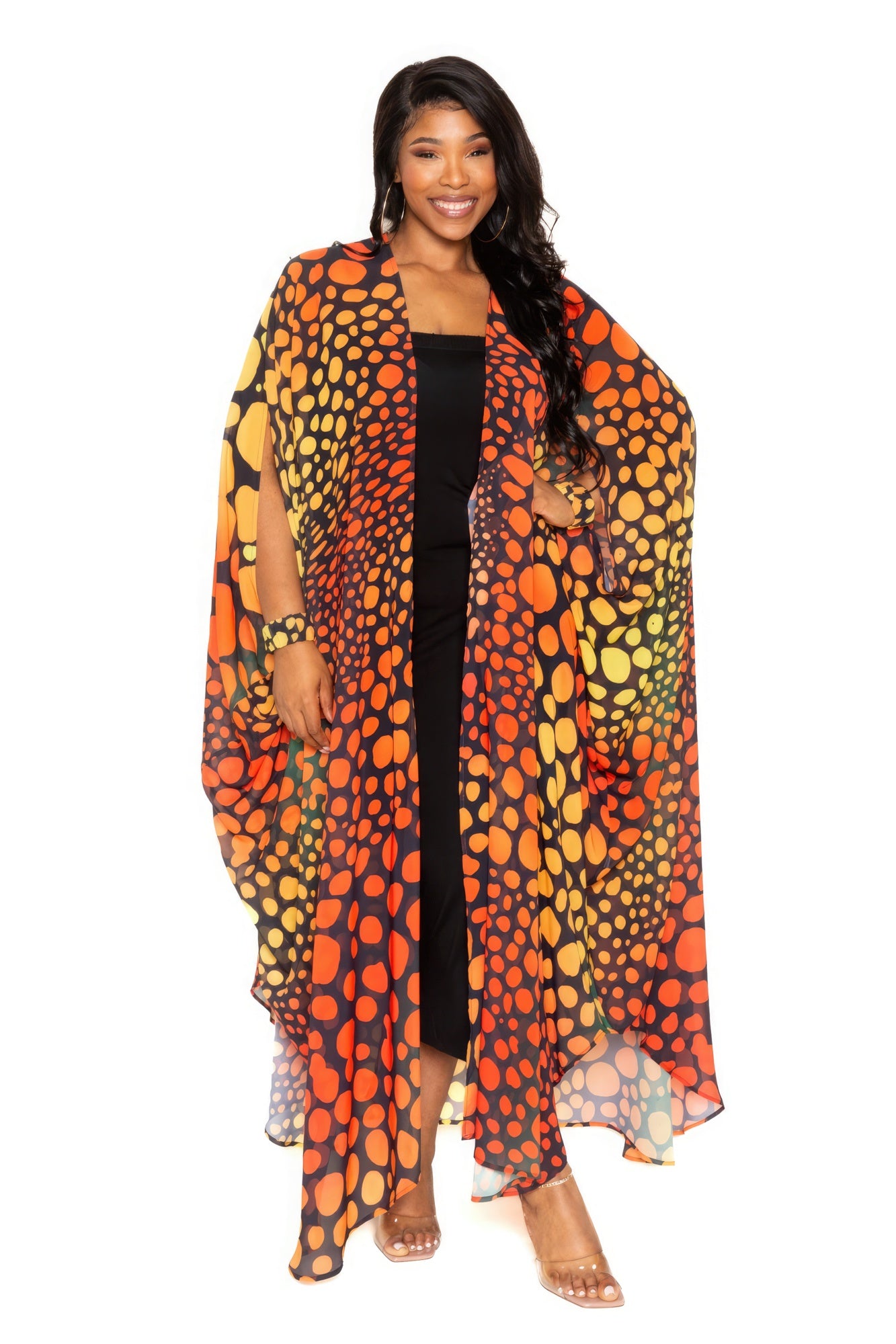 Dot Robe With Wrist Band Pretty Plus and More